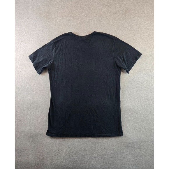 Vintage Quicksilver T Shirt Mens XL Slim Black Big Graphic Logo Y2K Surf Skate - Picture 2 of 8